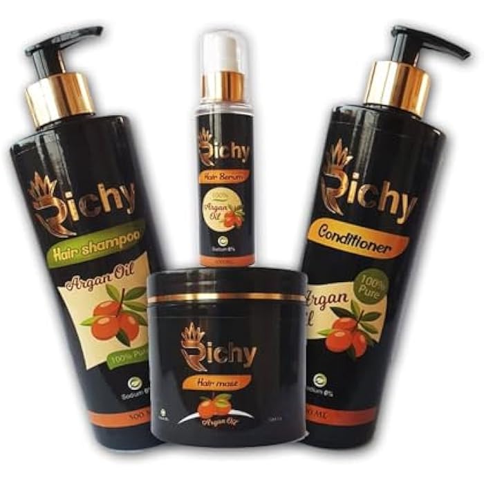 Richie After Protein Hair Care Set Shampoo Conditioner Bath Cream Serum - Image 4